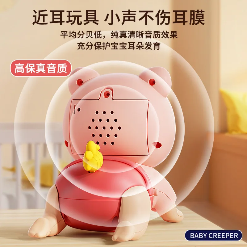 Learns To Crawl and Coaxes Baby Artifact Early Education Educational Toys Baby Crawling Toys for 0-1 Years Old Baby