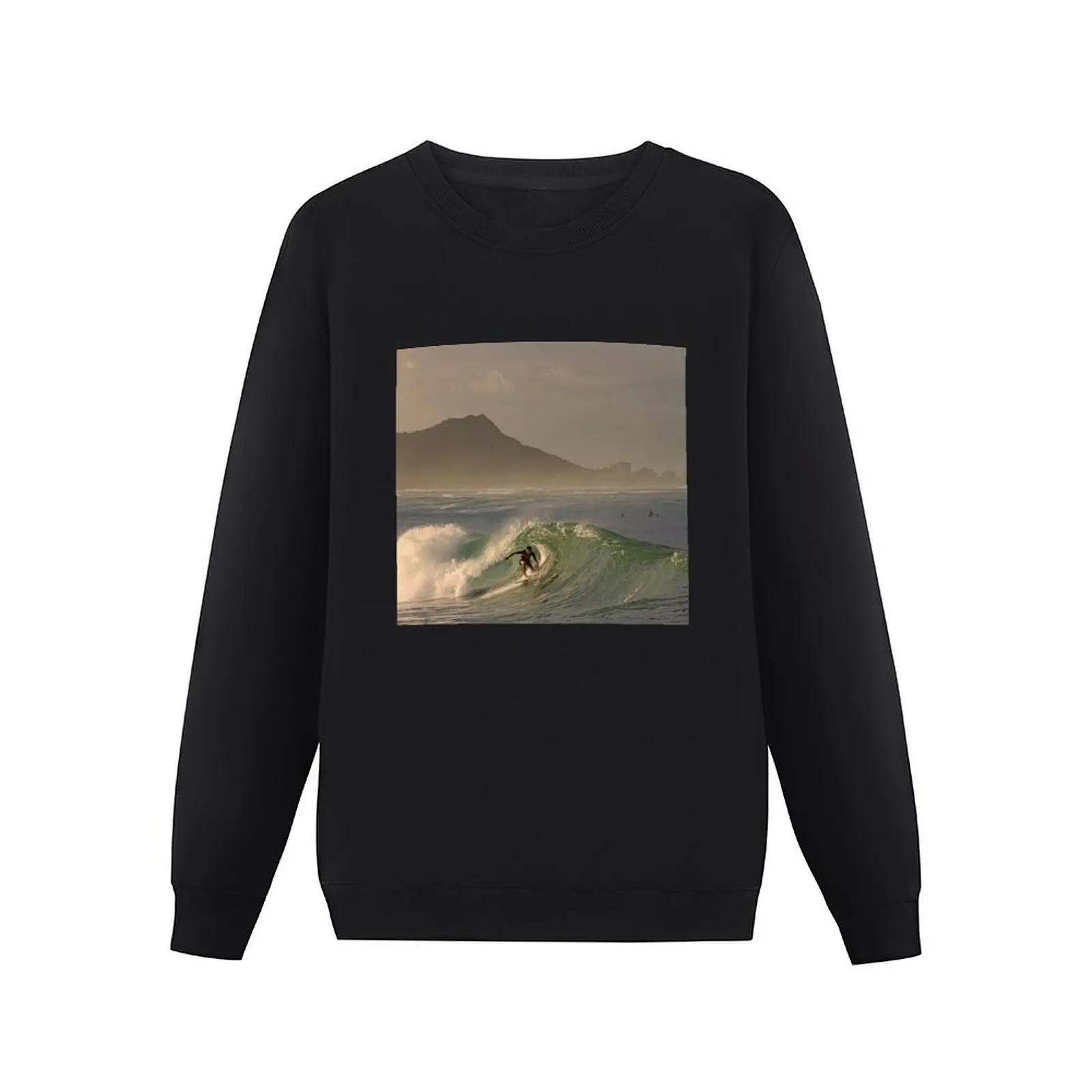 Surfing At Ala Moana Bowls Pullover Hoodie autumn jacket men mens clothing men's clothes tracksuits men's sweatshirts