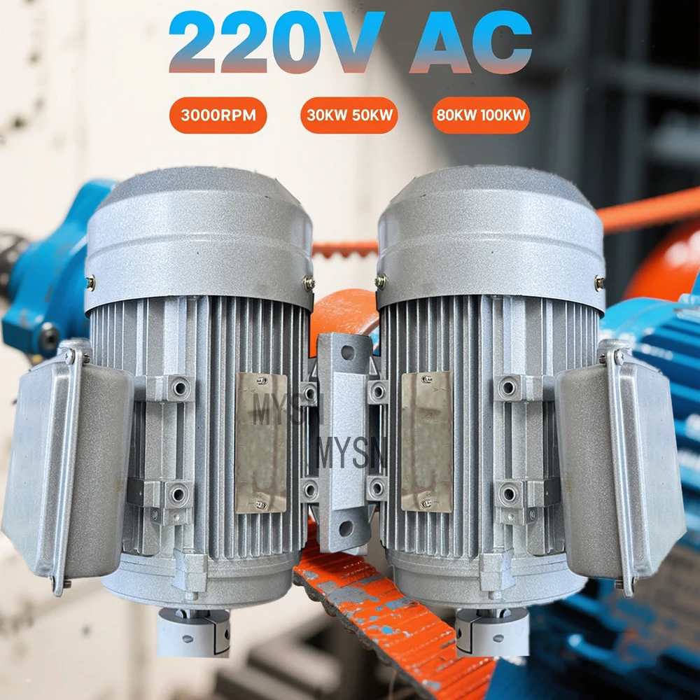 Gearless 100KW 80KW مولد المغناطيس الدائم 220 فولت نظام توليد الطاقة لتوربينات المياه ماجليف دينامو مولد التيار