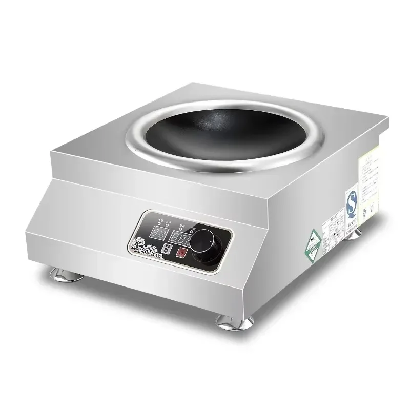 

【Factory Price】In-Smart Commercial 380V 5000 Watt High-power Cooking Wok burner Range Type Induction Cooker Concave Furnace Stov