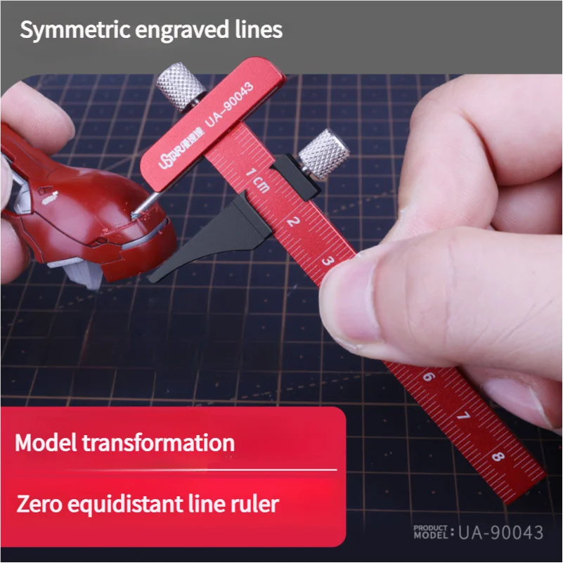 

Model Carving Ruler Isometric Line Engraver Aluminum Alloy Parallel Line Carving Tool Model Craft Tools for Model Hobby DIY