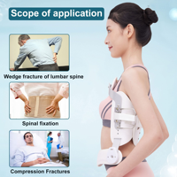 Thoracic Full Back Brace, Medical Grade Brace Lumbar Orthotics, Adjustable Posture Corrector, Spine Flexion
