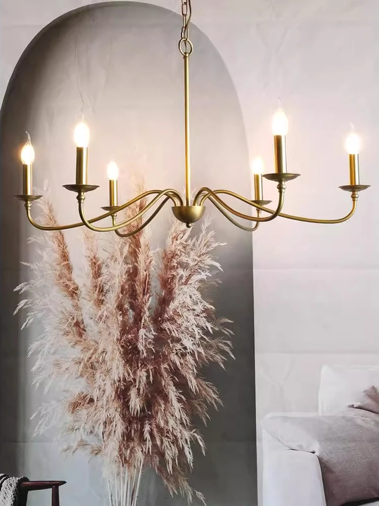 Modern Candle Chandelier Wedding Church Retro Home Decoration Pendant Lamp Bedroom Living Dining Room Kitchen Droping Lighting