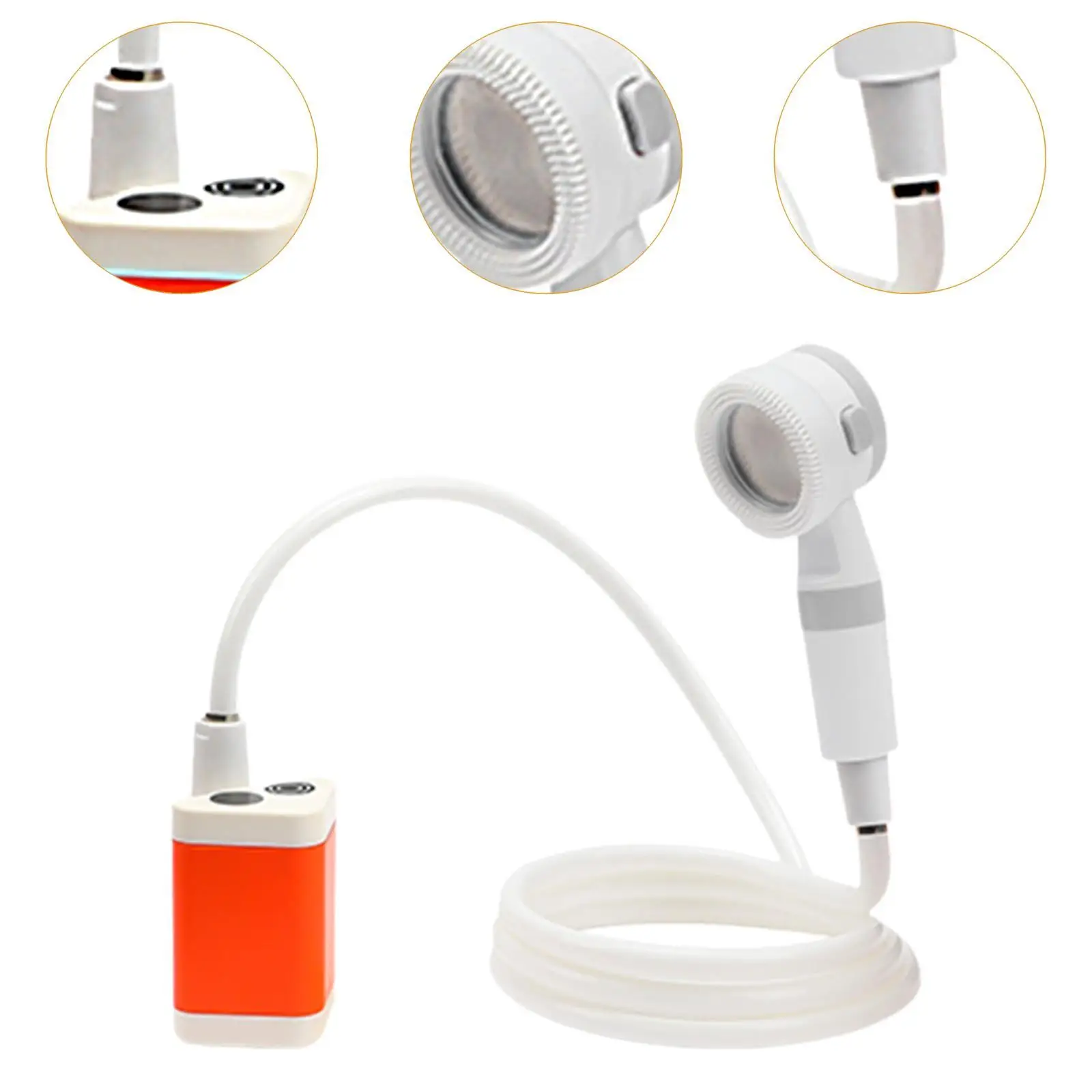 مضخة دش محمولة مدمجة للتخييم، مضخة دش للسفر، دش للتخييم على الشاطئ، نباتات السفر، سقي البستنة RV #5