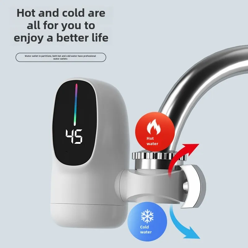 Instant Heating Faucet Hot Water Tap Tankless Water Heater Electric Kitchen Faucet Fast Heating Water Heater Tap 3000W