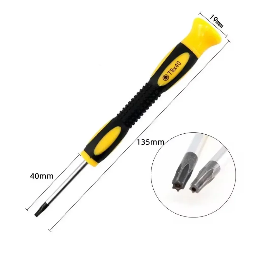 T6/T8H/T10H Screw Driver Set Torx Tools T8 Screwdriver with Hole for Xbox One/ Xbox 360 Wireless Controller Repair Tool 1PC