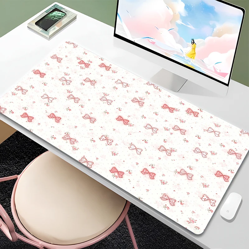 Ins Wind Mouse Pad kawaii Office Desk Mats Large xxl Gaming Accessories Minimalist Cute Pet Print MousePads Game Laptop Desk Mat