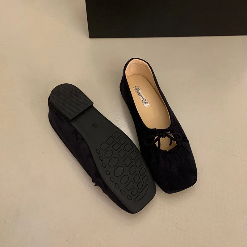 Modische Schmetterlingsknoten-Mary-Jane-Schuhe für Damen, neue Slip-On-Schuhe, flache Damenschuhe. – Detail 12