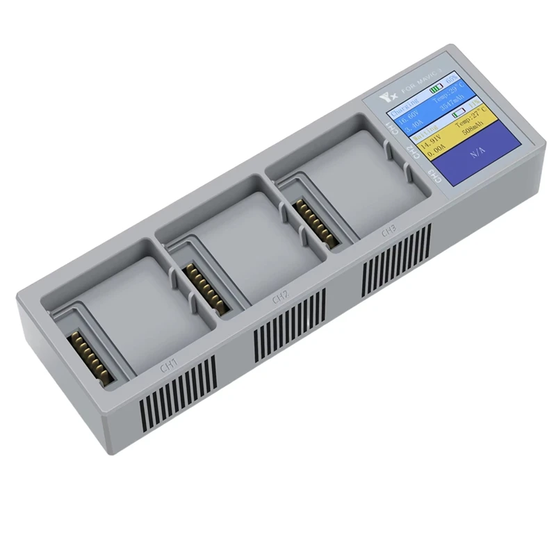 أفضل مدير الشحن شاشة ديجيتال محور شاحن شاشة ملونة لـ DJI Mavic 3/Pro/Classic/Cine ملحقات شاحن البطارية