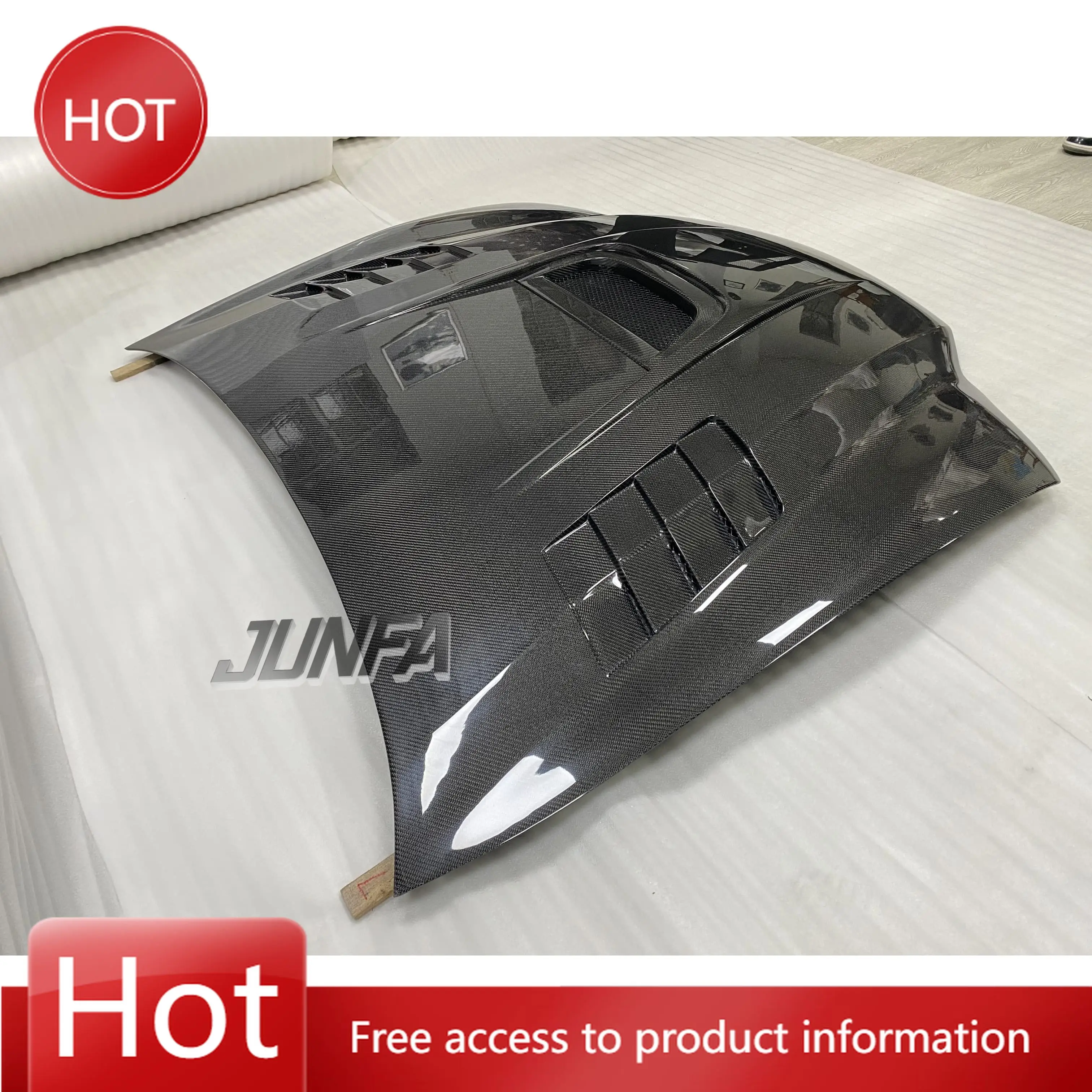 Air Vent Carbon Fiber Hood Scoop Car Engine Cover Bonnet Bodykit for  GSF  2017
