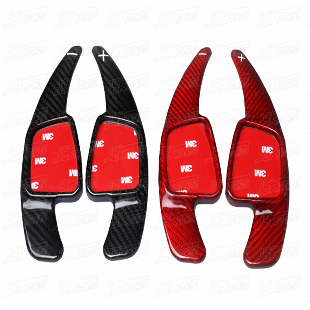 Black/Red Carbon Fiber Shift Paddles For Audi A4L 2017-2018(JSKADA417001/JSKADA417002)