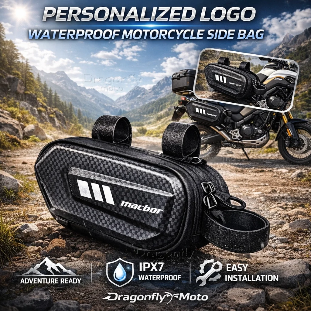 

For Macbor Montana XR1 XR5 500 Rockster flat 125 Eight Motorcycle Side Bag Personalized Logo Waterproof Hard Shell Saddlebag