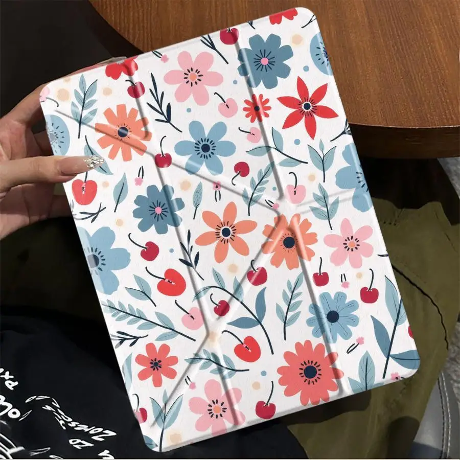 

Ditsy Floral Holder Cover Tablet Case For iPad Pro 11th 10th 9th 8th 7th 12.9inch Air 4 5 M3 M2 1 2 M4 11inch Mini 6 7 Pro 2025