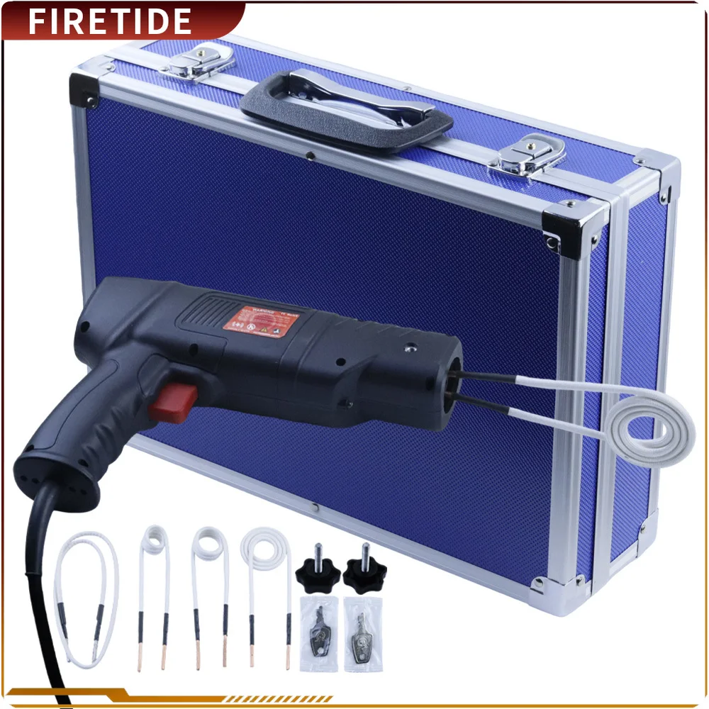 Aquecedor Indutivo Portátil de 2500W 110V/220V, Removedor de Parafusos Sem Chama - Ferramenta de Aquecimento por Indução para Reparo de Carros e Parafusos Enferrujados