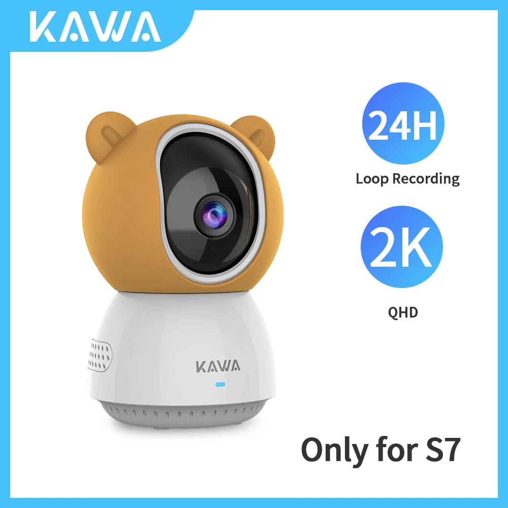 KAWA Extra S7-C Baby Camera-Only Compatible with KAWA Baby Monitor S7 (Only Camera, no Monitor. And does not work alone.)