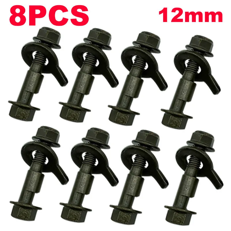 

8 шт. гайки и болты 12 мм 10,9 уровень винта, болт развала, выравнивание колес автомобиля, дуговой винт, эксцентриковый винт, инструменты для ремонта