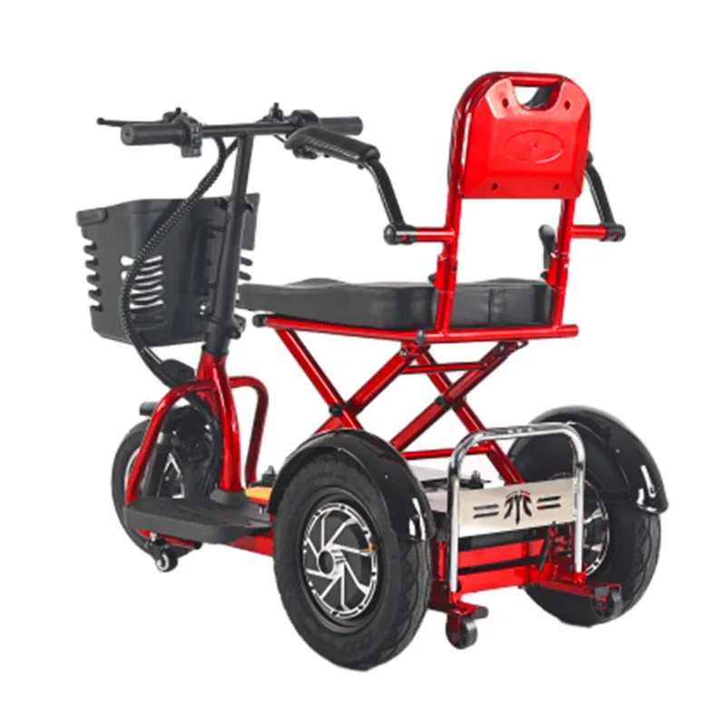 LM1S-Experience Unrivaled Comfort and Mobility: Ultra-light Foldable 3-Wheel Scooter for Disabled and Elderly