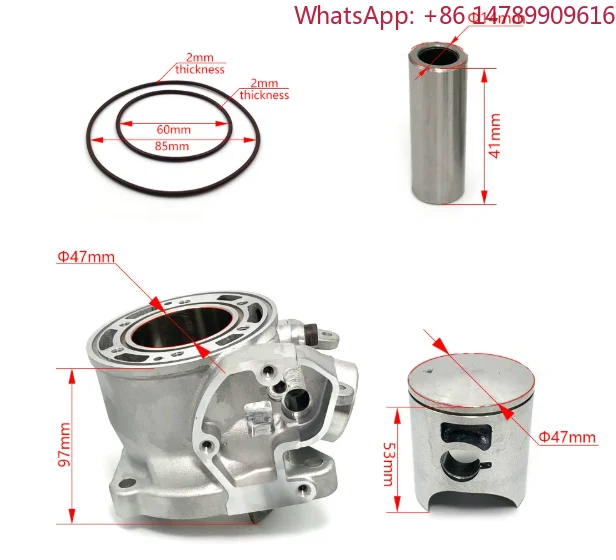 Bulk Supply Custom OEM Complete 102mm Cylinder Piston Gasket Rebuild Kit 3YF-11351-00-00 Fit Rhino Grizzly660 Raptor ATV