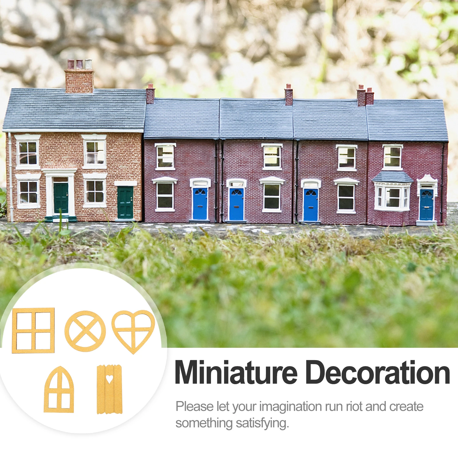 

6PCS Miniature Fairy Garden Decoration Resin Durable Gnome nament Outdoor Statue Sculpture Mini Decor Environmental Friendly