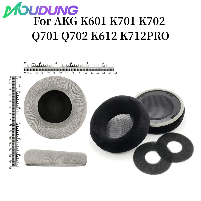 

MOUDUNG Replacement Earpads Earmuffs for AKG K601 K701 K702 Q701 Q702 K612 K712PRO Earphone pads With plastic buckle