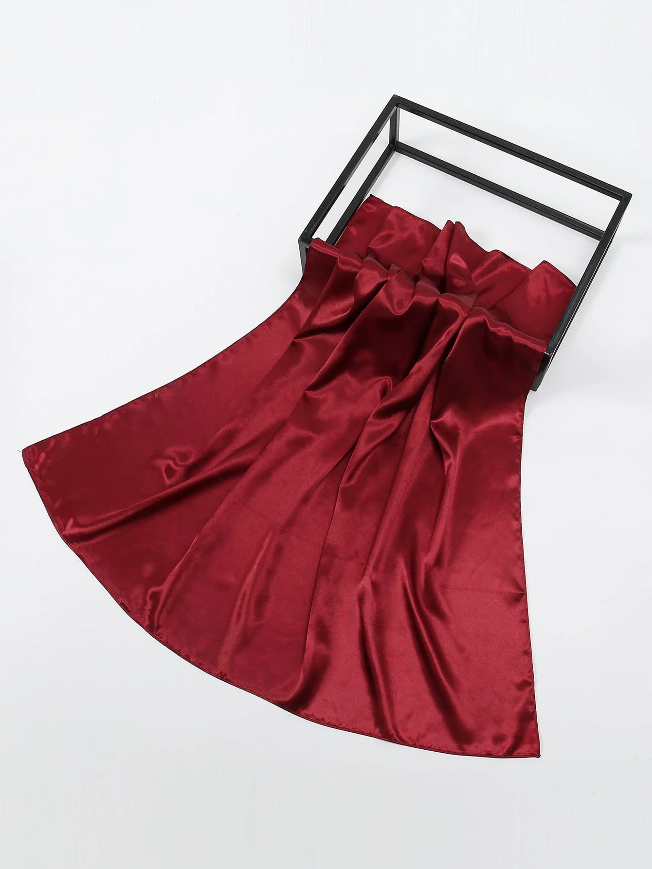 

Solid Color Square Scarf For Women Versatile Elegant Bandana Hair Head Wrap