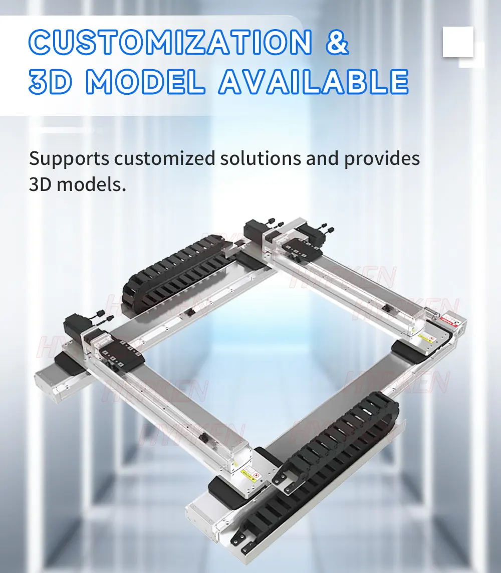 High Precision High Speed Xy Dual Axis Ball Screw Stainless Steel Linear Module  Gantry Table Engine Bearing For 3D Print