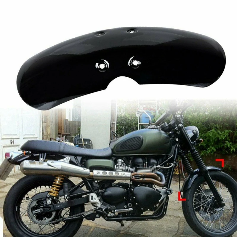 2X Motorcycle Short Front Fender For Victory Bonneville T100 Scrambler Thruxton 90 01-16 Matte Black