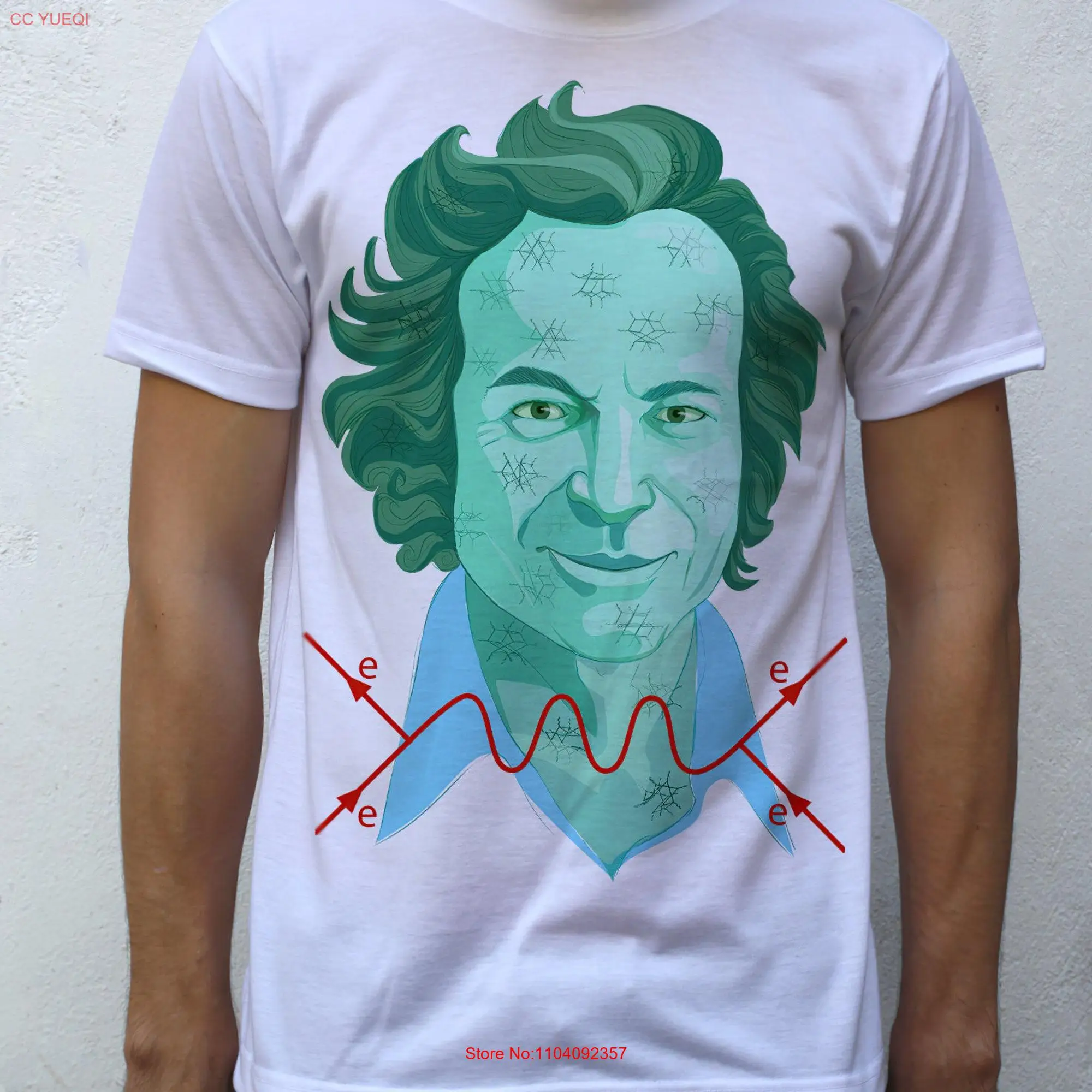 Richard Feynman T shirt long or short sleeves