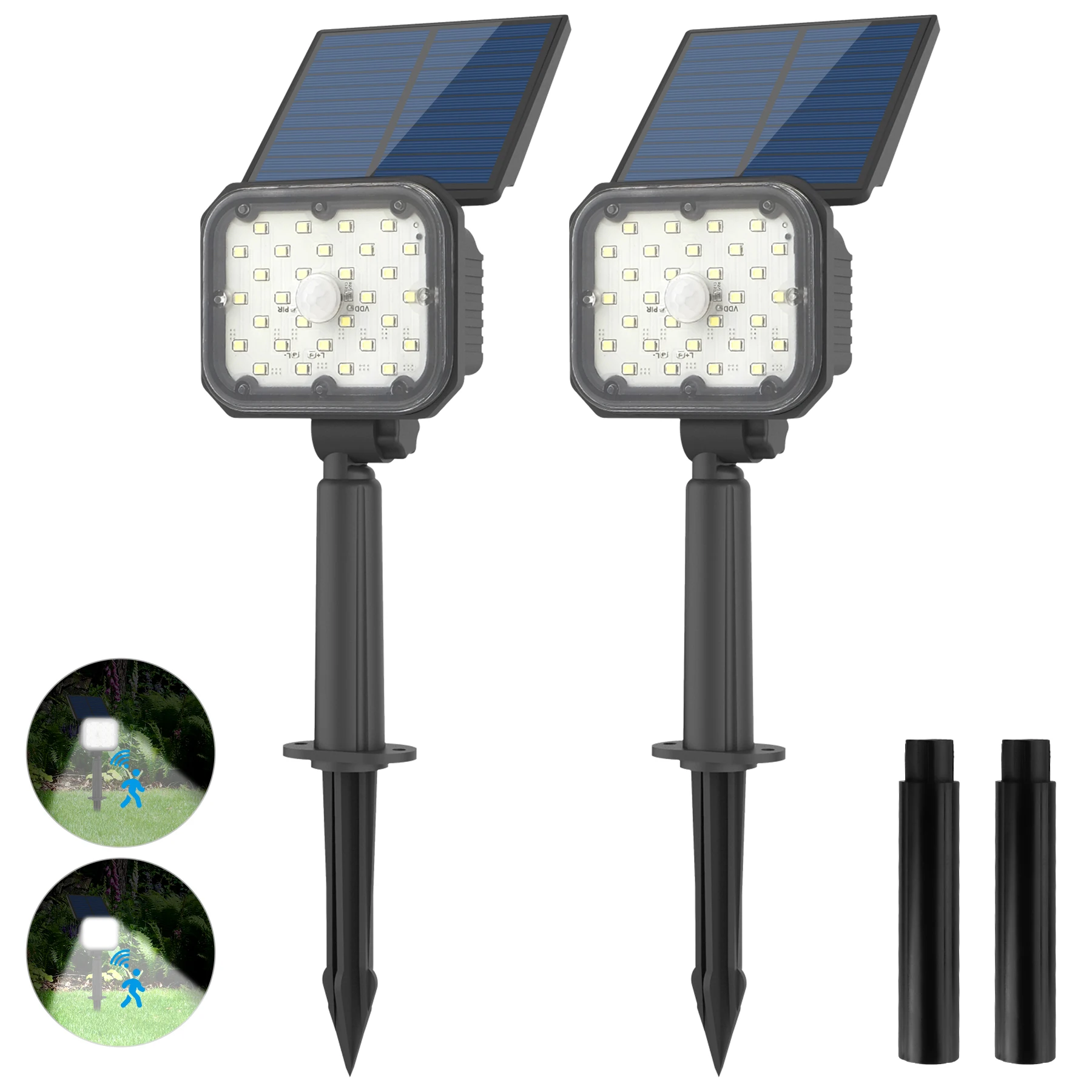 

30LEDs Super Bright Cold Light Solar Induction Spotlights With 3 Modes Solar Spotlights Outdoor Solar Lawn Lights For Garden