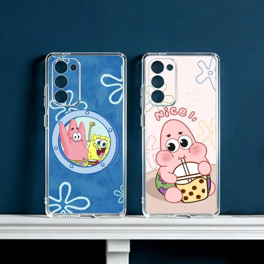 T-The S-Sponge  Phone Case For Samsung Galaxy S24 S25 S23 S22 S21 Plus S24 S25 Transparent Cover Case
