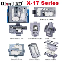 QIANLI iSocket Motherboard Test Fixture for iPhone 17 16 15 14 13 11 12 Pro Max X XS max Logic Board Function Diagnostic Holder