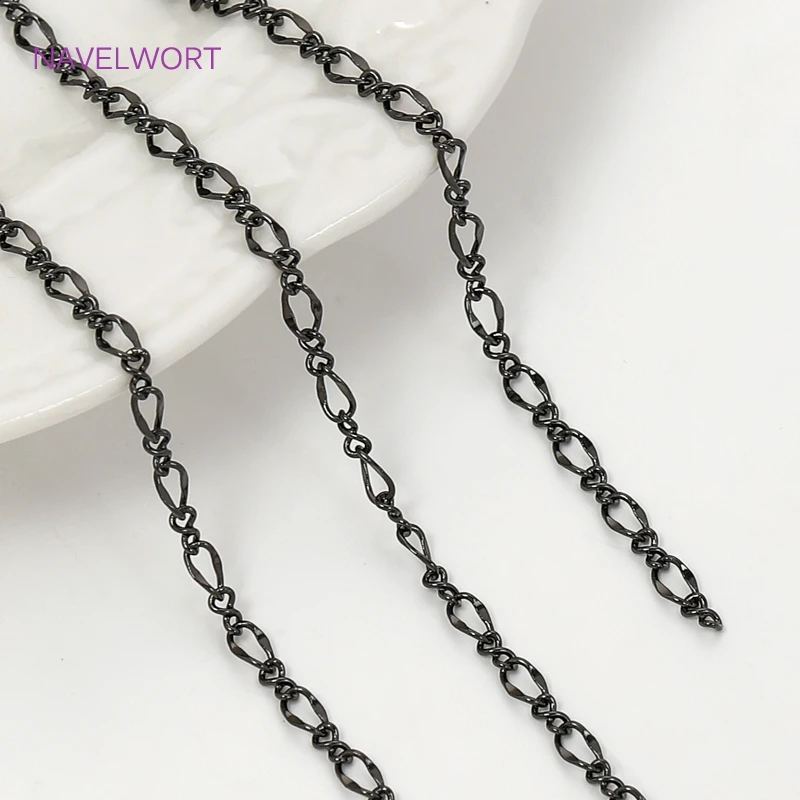 Black Color Oval Thin Chains F - Embroidery Craft ulasan dan harga