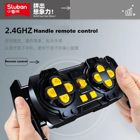 Nya 814 delar andra världskriget militär fjärrstyrd MK4 RC stridsvagn byggstenar modell soldat vapen klistermärke presenttegelstenar barnleksaker för pojkar 8 best sales Lego RC-stridsvagn - №8