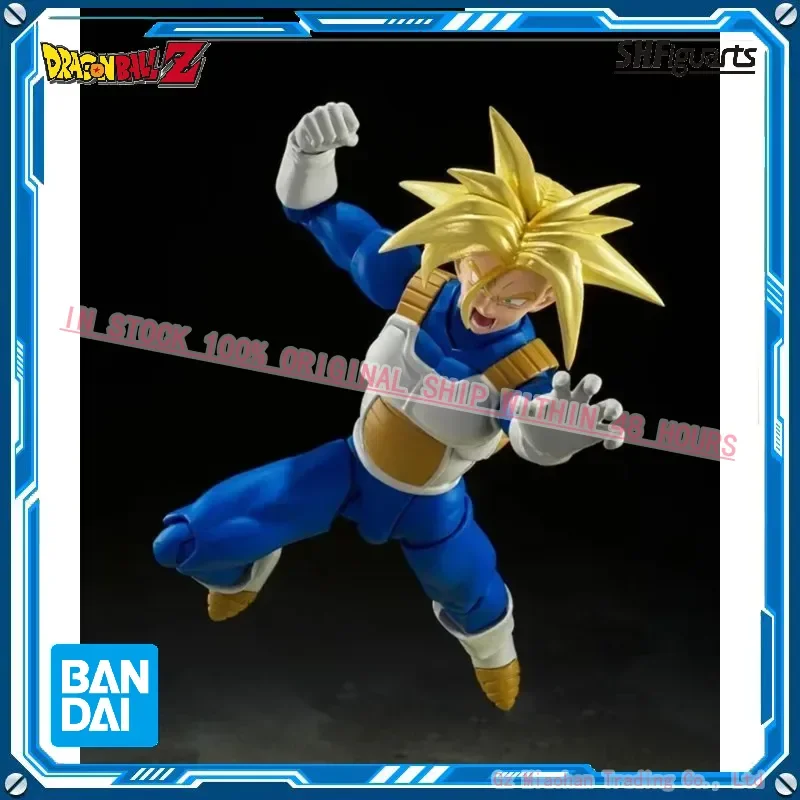 In stock 100% Original Bandai Dragon Ball Z S.H.Figuarts Hidden Super Power Super Saiyan Trunks Action Figure Gifts Collectible