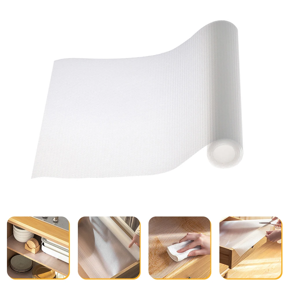 

EVA Waterproof Shelf Liner for Refrigerator Washable Fridge Mat Non-Adhesive Easy Cut Table Mat Kitchen Storage