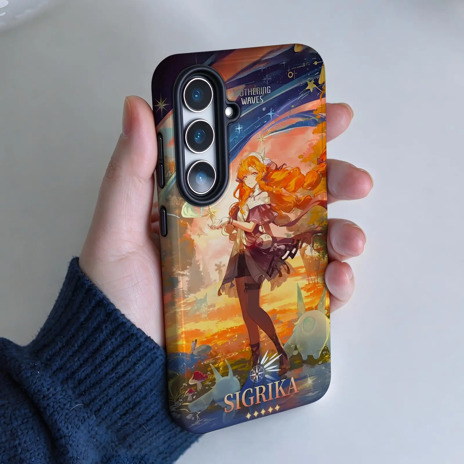 Wuthering Waves SIGRIKA  Phone Case For Samsung Galaxy A57 A56 A37 A27 A17 A36 A26 A55 A35 Glossy Film Phone Case