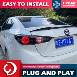 Car Styling for Mazda 3 Tail Lights 2014-2018 LED Dynamic Signal Tail Lamp LED Tail Light DRL Brake Reverse Auto Accessories