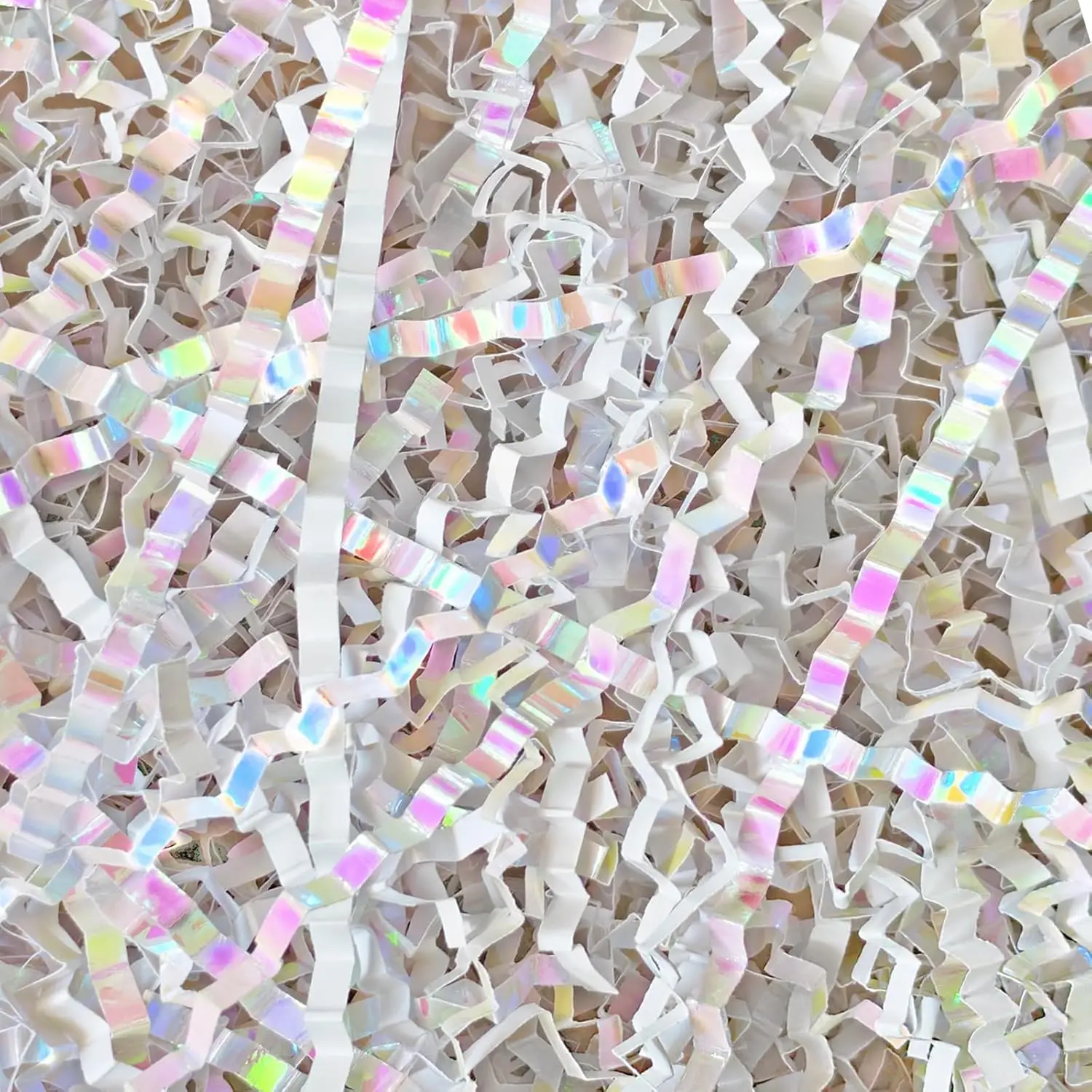 

200g Crinkle Paper Shred Filler for Gift Boxes, Diamond White 7oz