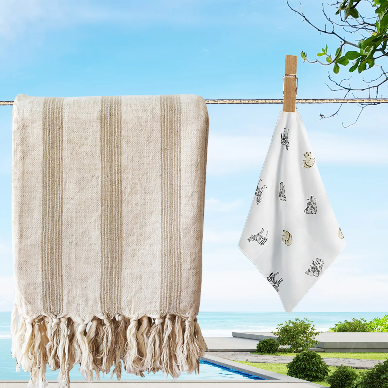 

Super Heavy Duty Washing Line Outdoor Anti-Skid Clothesline Windproof Rope Portable Travel Camping Laundry Rope