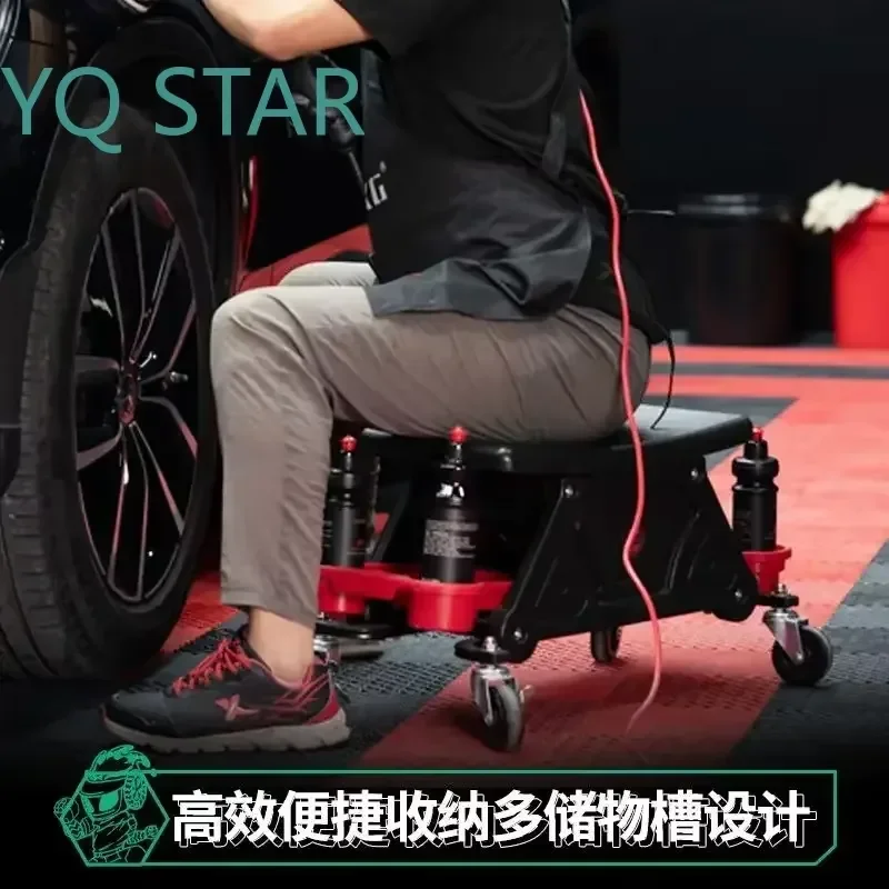Durable Car Polishing Stool for Mobile Car Wash Auto Repair Workstation Vehicle Detailing Film Application