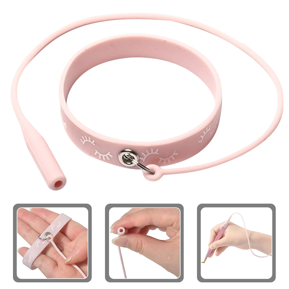 Bracciale in silicone con supporto per pinzetta per estensione ciglia. Elegante braccialetto multifunzionale antiscivolo, confortevole e durevole