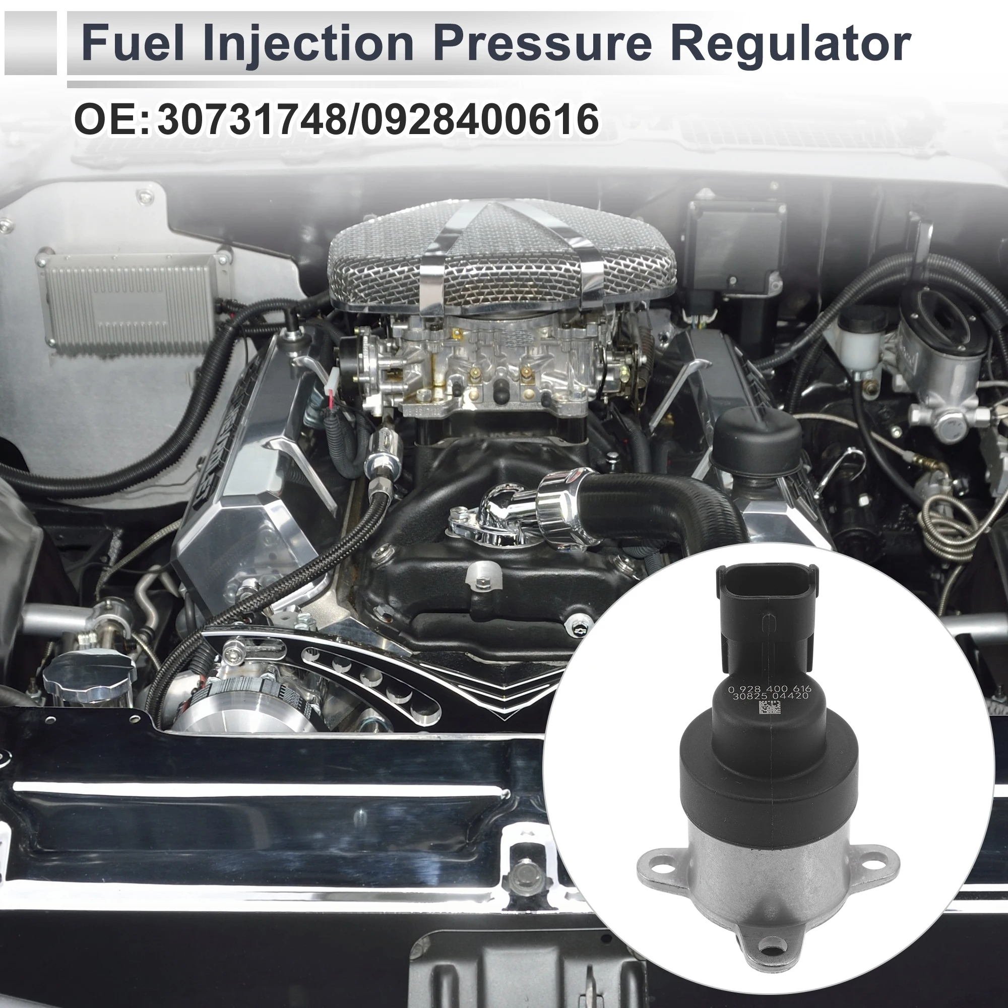

UXCELL Fuel Pressure Regulator for Volvo S60 2003-2005 No.30731748 Metal 20-70 Psi