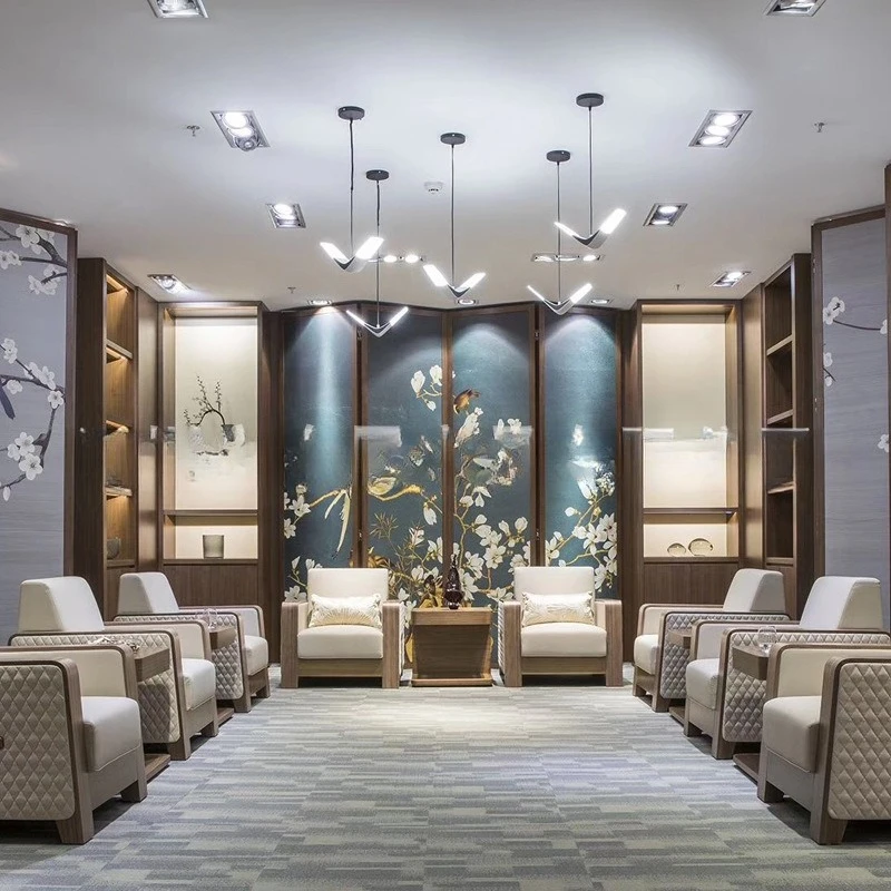 VIP-receptiebank, moderne eenvoudige VIP enkele VIP leren bank