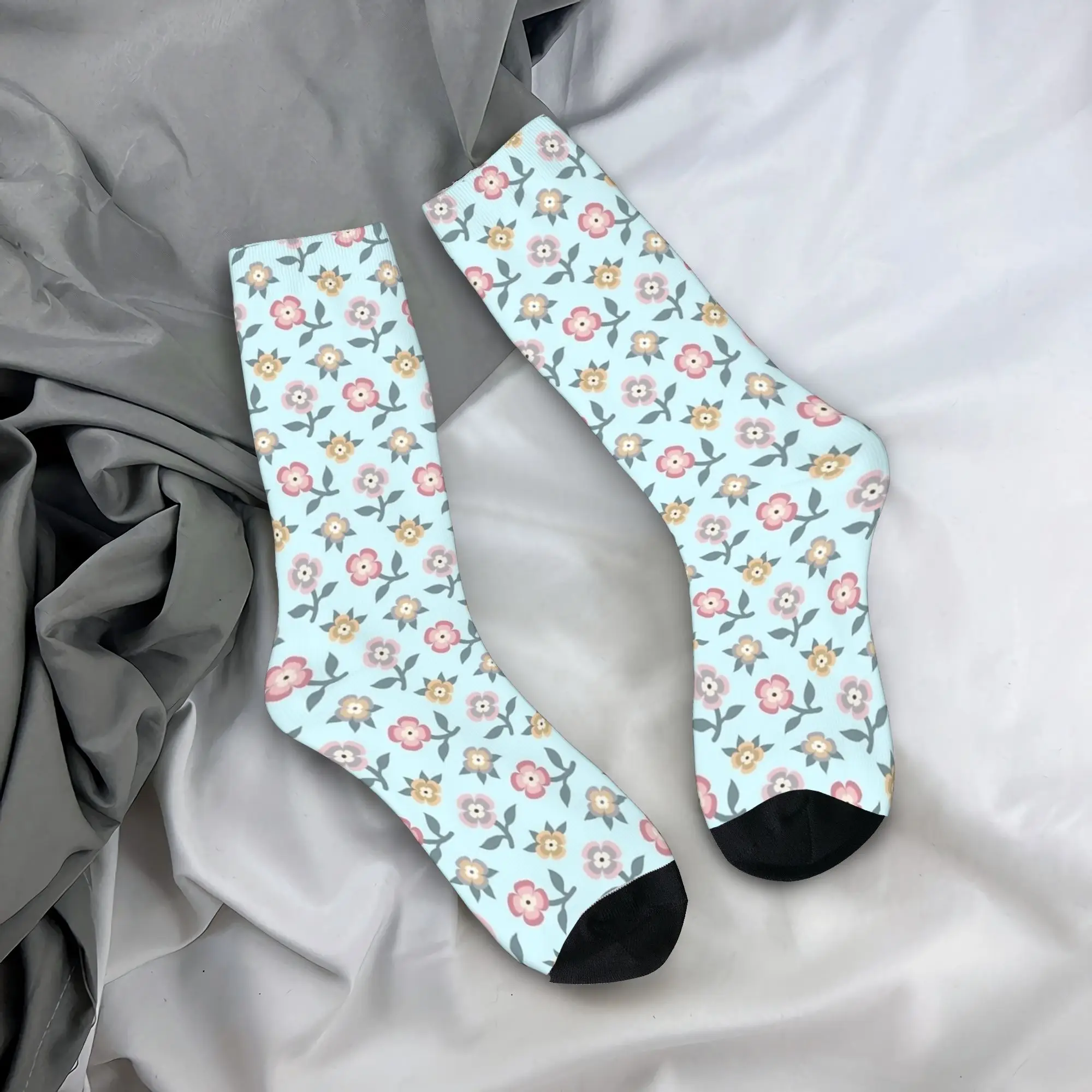 Flower Power Flowers Stockings  Design Funny Socks Autumn Anti Slip Socks Men Outdoor Sports Soft Breathable Socks