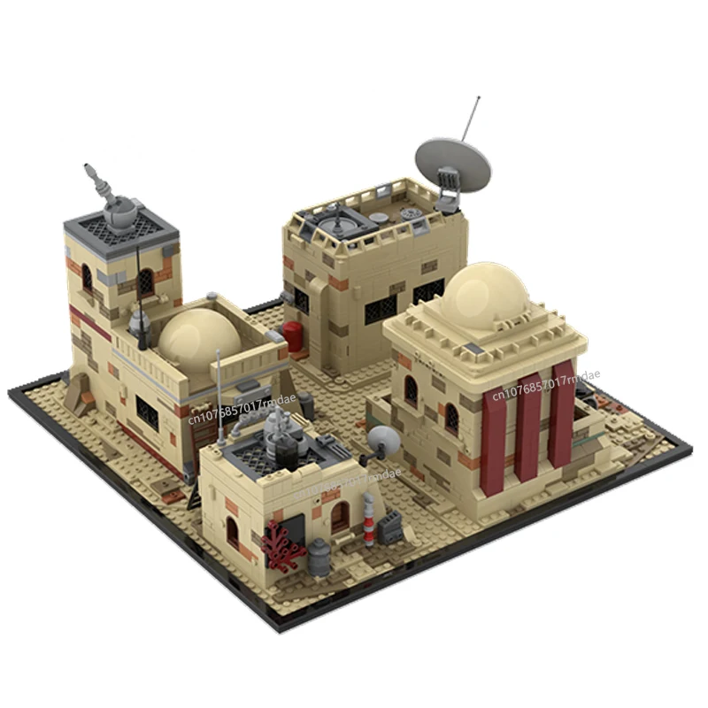 NEW Famous star Movie scene MOC modular Tatooine Mos Eiseley model DIY creative ideas Children Toy Birthday Gift building blocks