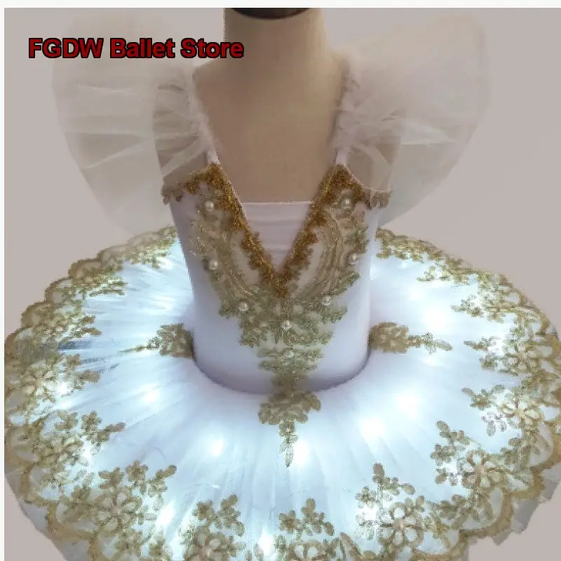 Glowing Skirt Children's Dance Puffy Tulle Skirt Adult Fluorescent Performance Costume Tutu Kids