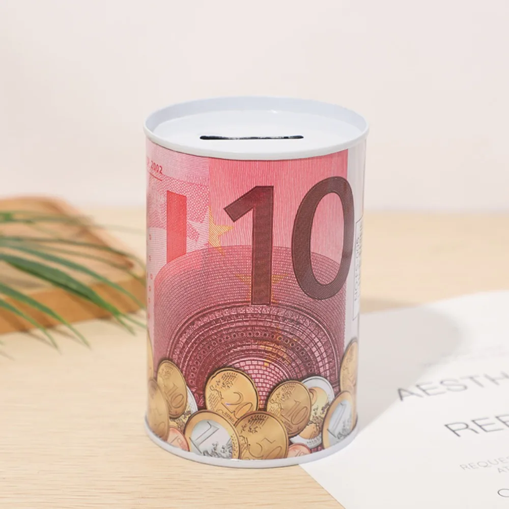 Creative Tinplate Durable Home Decoration Decorative Coins Deposit Boxes Storage Box Money Bank Money Box