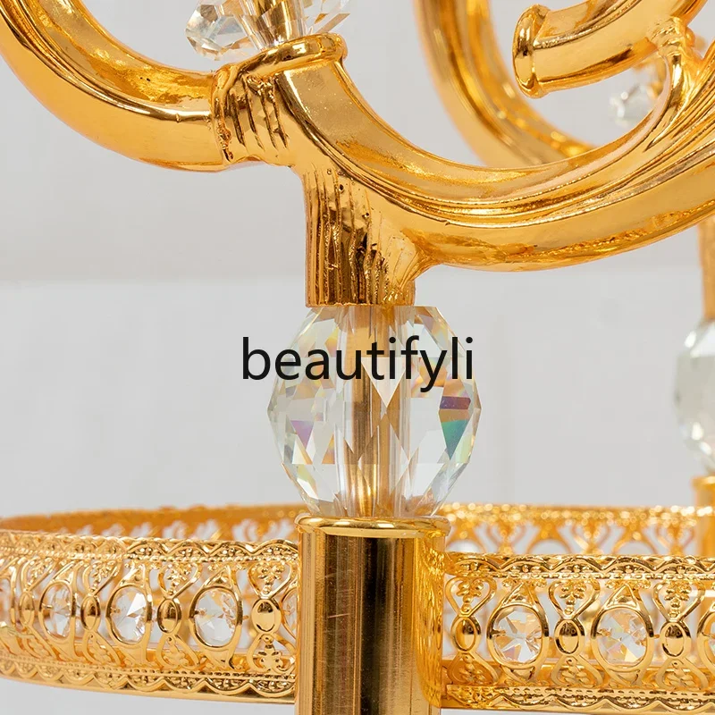 CDiamond cutting technology High-grade two or three-layer gold-plated copper dining car Home food delivery car