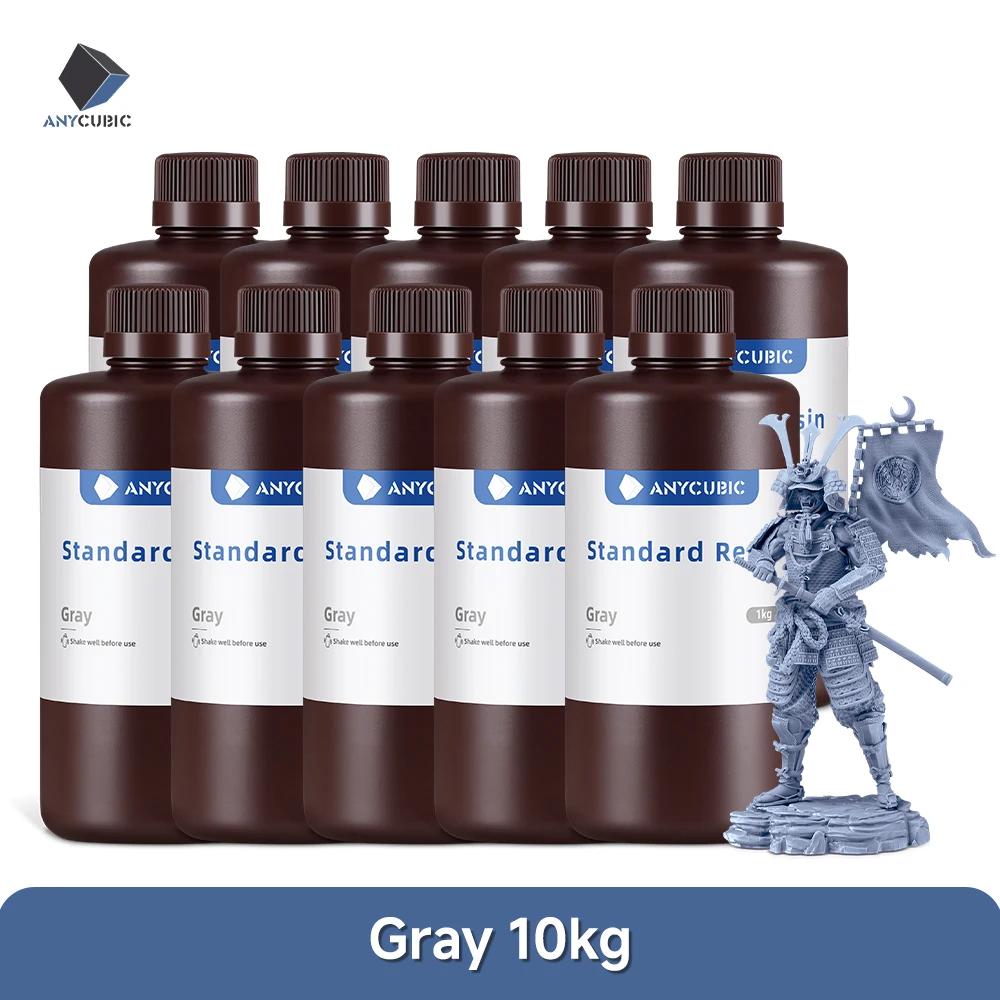 ANYCUBIC 1kg/10kg Standardowa żywica fotopolimerowa w płynie 405nm UV do drukarek 3D, żywica do druku LCD, materiał do Photon Mono — zdjęcie produktu 8