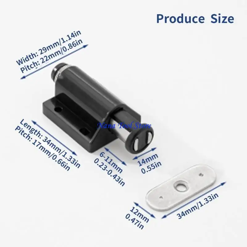 31GJ 10pcs Push to Open Latches Door Catches set for Cabinet Door